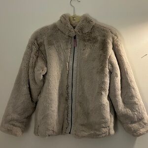Girls’ Patagonia Lunar Frost Jacket in light gray